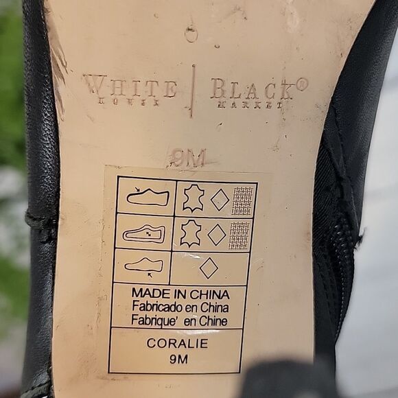 White House Black Market Coralie Knee High Boots - Black Womens Size 9m - Picture 13 of 15